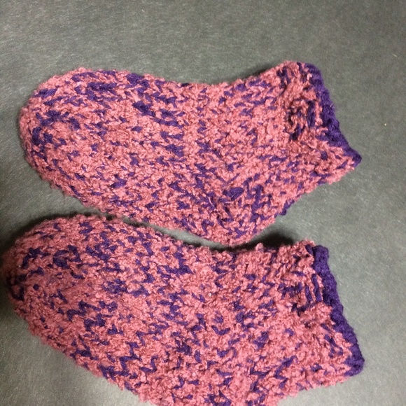 Knitted slipper socks - Picture 4 of 4